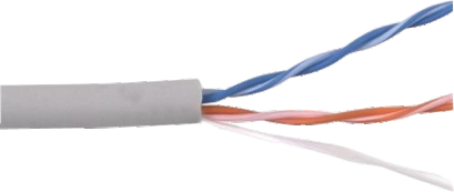 Category 3 U/UTP 2 Pair 24 AWG Non Bonded Pair Cable CMR PVC